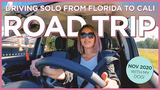 Solo Cross-Country Road Trip from Florida to California in November 2020