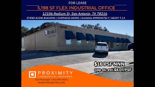 5,198 SF Stand-Alone Industrial 1 Space For Lease Next To San Antonio International Airport