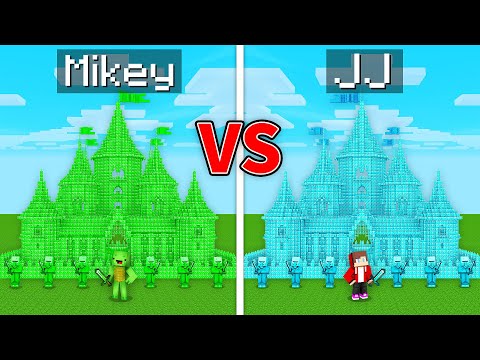 Mikey EMERALD vs JJ DIAMOND Kingdom in Minecraft