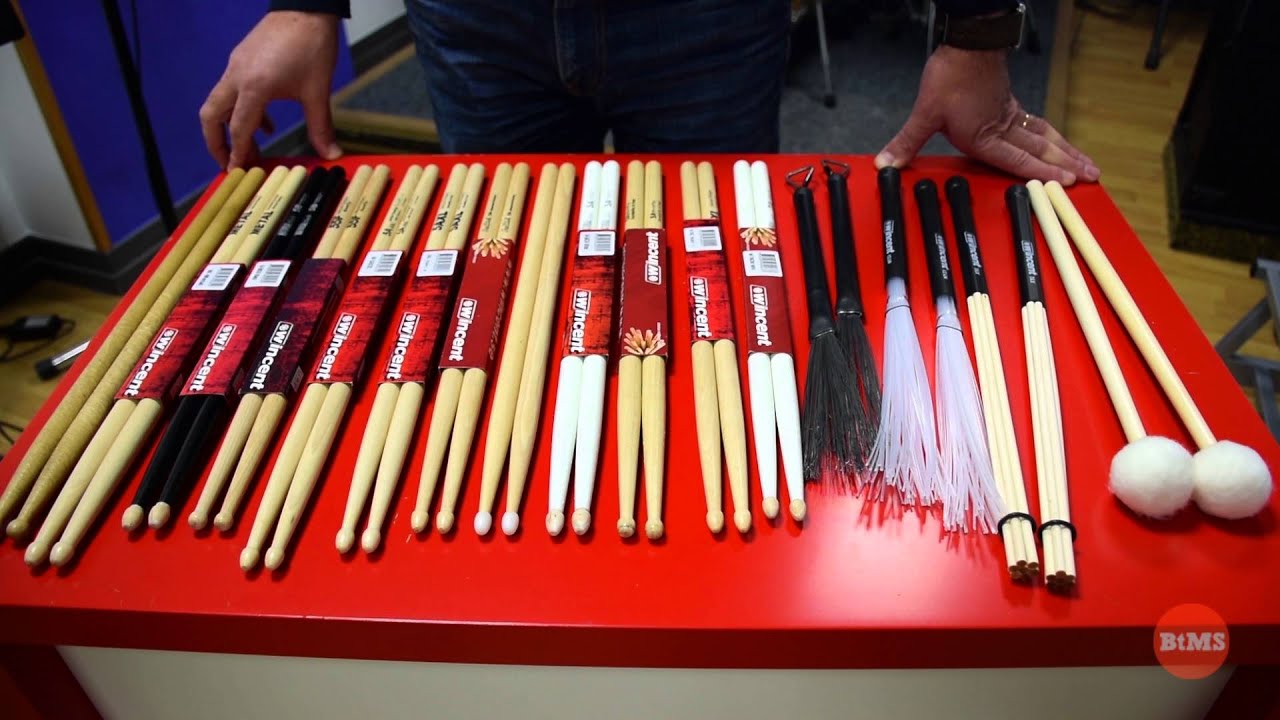 Qué tipos de baquetas existen para la batería