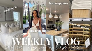 VLOG | MODERN APARTMENT DECOR UPDATES | TARGET, HOMEGOODS SHOP WITH ME | LIFE CHIT CHAT | 2023
