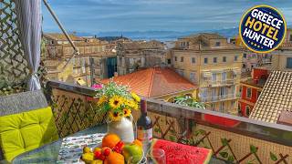 Corfu Panoramic View All The City | Corfu Island, Greece | Hotel Review 🏨