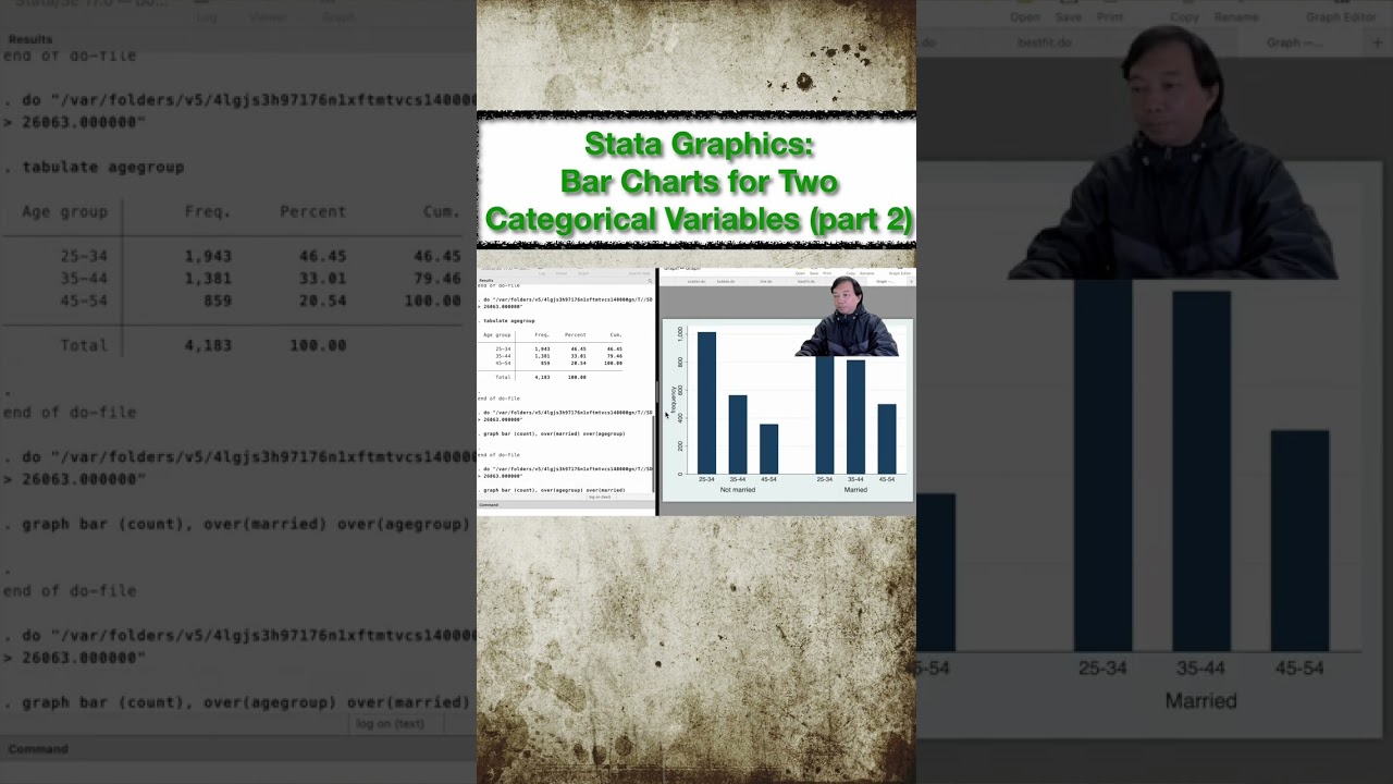 Bar Charts for Two Categorical Variables (part 2) | Stata Graphics
