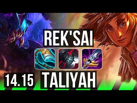 REK'SAI vs TALIYAH (JGL) | 15/1/9, 66% winrate, Legendary | NA Master | 14.15