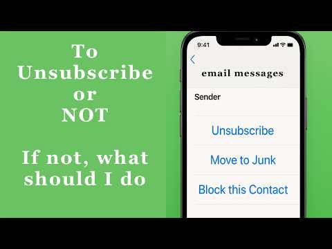 Unsubscribe or Not from Recurring Email Messages on my iPhone