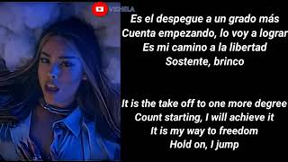 (English Translation) Danna Paola - Viaje A La Luz (De &quot;Más Allá De La Luna&quot;) (Letra/Lyric Video)