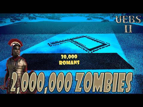 Roman General  Helps U.S Soldiers - P Formation Vs 2,000,000 Zombies | Uebs 2