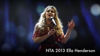 Ella Henderson performs Believe - 2013 National Television Awards