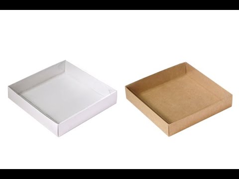 Картонная коробка  кс прозрачной крышкой