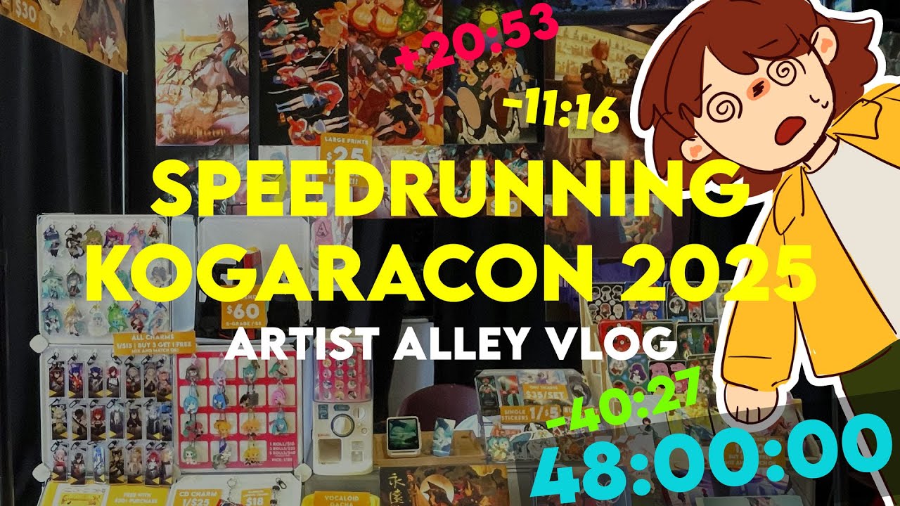 Kogaracon 2025 Speedrun | Artist Alley Vlog