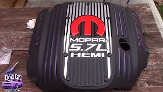 willys dodge garage mopar engine cover inlay