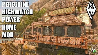 PEREGRINE HIGHWATCH: Massive Luxury Player Home- Xbox Modded Skyrim Mod Showcase
