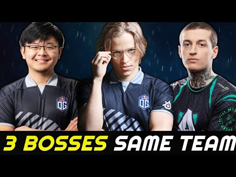 3 BOSSES in Same Team - TOPSON MIDONE NIKOBABY Fast Game No Mercy 7.27 Dota 2