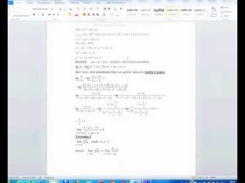 Analiza matematica - Lectia 8 - Lema lui Stolz-Cesaro