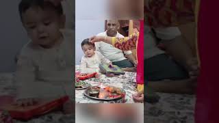 #baby Aarnik’s 1st #rakshabandhan #celebrations with #dadi 😂 #shorts #youtubeshorts #rakhi