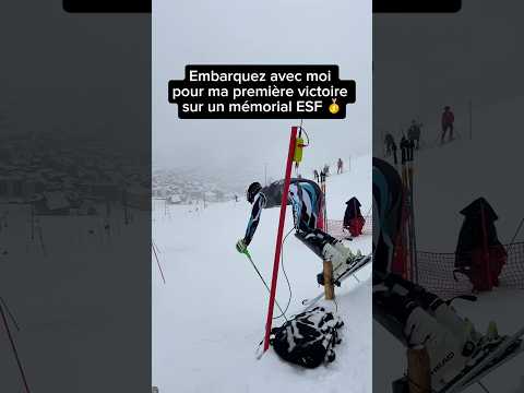 Je remporte mon premier mémorial ESF ⛷️🥇 #ski #esf #race #esf