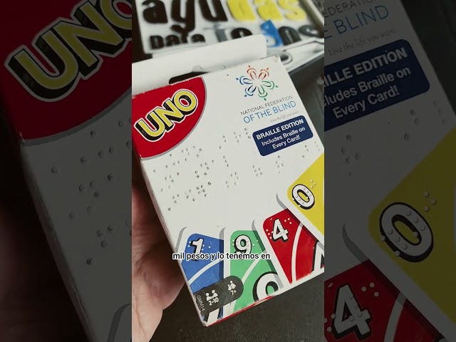 Vídeo relacionado con Mattel Games UNO en Braille Juego de Cartas con baraja diseñada Especialmente para Personas ciegas y con Baja visión, Apto para niños y niñas, y para Noches de Juegos en Familia y Fiestas, JMK87
