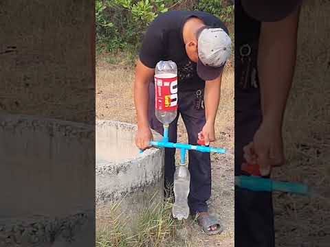 He make impressive manual water pump #shorts #diy