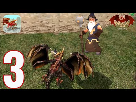 Dragon Sim Online - Gameplay Walkthrough Part 3 - Hunting Human Wizard (iOS, Android)