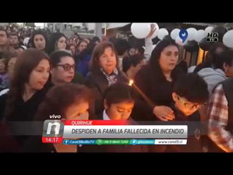 Nota en Canal regional BiobioTv del velatorio de las 6 víctimas del incendio