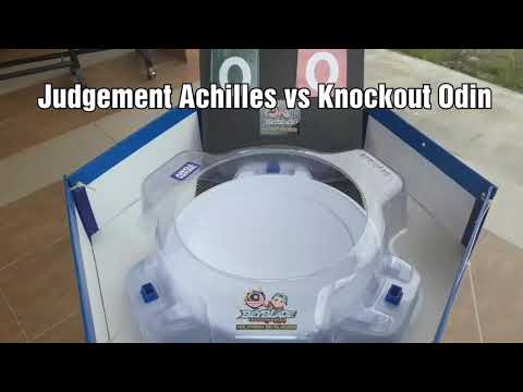 Beyblade Batlle : Beyblade Judgement Achilles vs Beyblade  Knockout Odin
