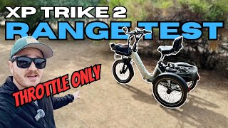 Lectric XP Trike 2 Range Test: How FAR will it GO with THROTTLE only?