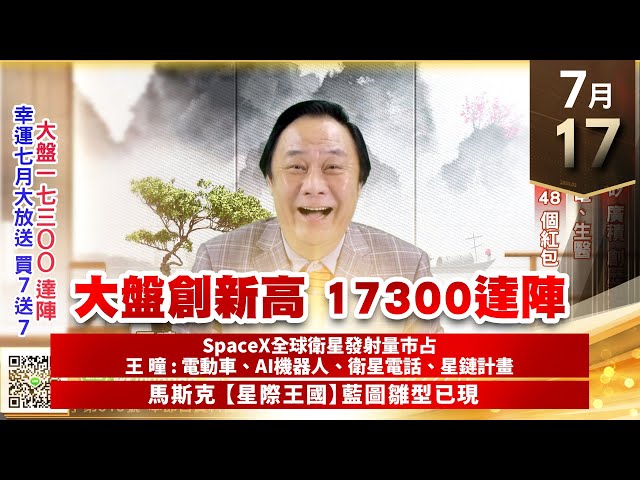 【王者至尊】王曈 0717《【大盤創新高 17300達陣】》智原⊕旺矽廣積創歷史新高，光通訊、重電、生醫，今天發出第48個紅包｜【光學王+元宇宙王+安控王+IC設計王】加入line@ king5588