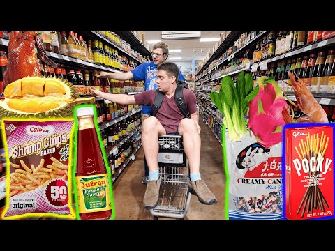 Fazendo compras em um supermercado asiático pela primeira vez?! (99 RANCH MARKET HAUL)