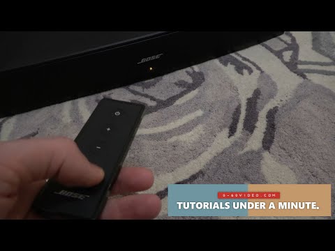 Adjusting the BASS on BOSE SOLO TV Sound System - DECREASE BASS MODE
