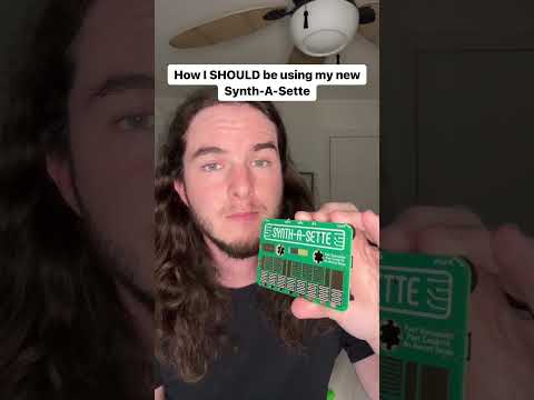 Synth-a-Sette Analog Synthesizer #synth #musician #analogsynth #cassette #weezer #buddyholly #music