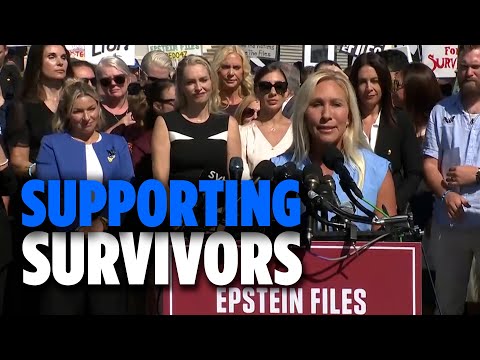 Marjorie Taylor Greene SUPPORTS Epstein's Survivors Seeking Transparency | TRENDING