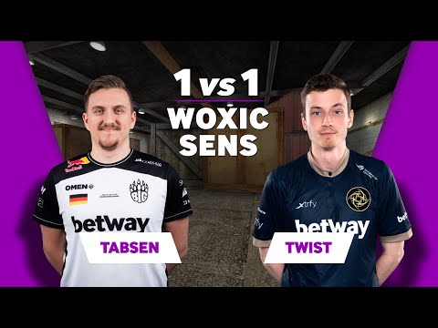 TabseN vs twist | CSGO 1vs1 On WOXIC SENSITIVITY