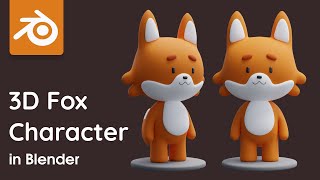 3D Fox Character Modeling  Blender Tutorial for Be