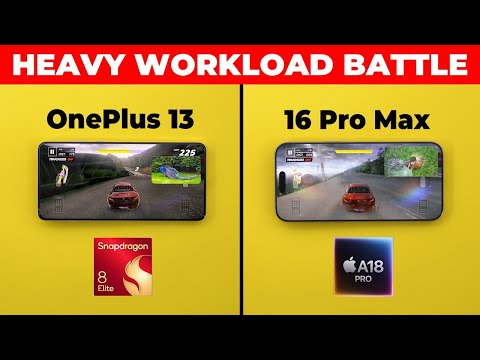 OnePlus 13 vs iPhone 16 Pro Max - Heavy Workload Test (Speed, Battery & Thermals)
