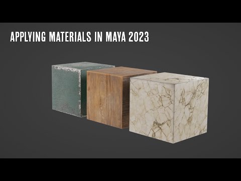 Applying Materials in Maya 2023 (Arnold)