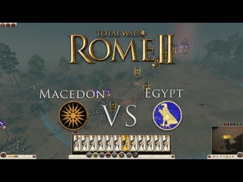 Total War: Rome II Multiplayer Battle - Macedon VS Egypt - #2
