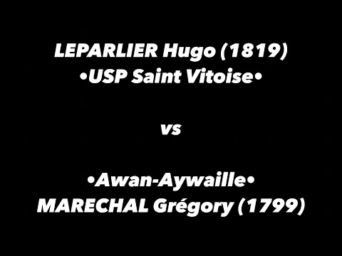 Tennis de Table ·Tournoi SELONCOURT· Finale tableau NC à 1899 - LEPARLIER Hugo vs MARECHAL Grégory