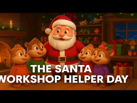 The Santa Workshop Helper Day | Chipmunk Family Christmas Special | Santa’s Little Helpers Adventure