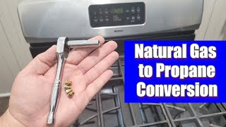 How to Convert a Natural Gas Stove to Propane - Kenmore / Frigidaire Natural Gas Stove Conversion