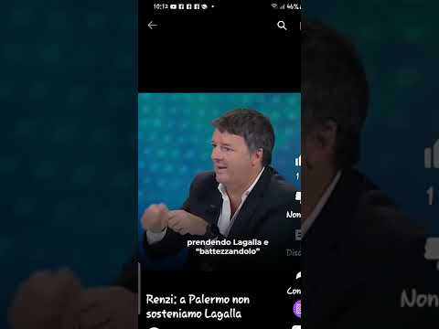 Renzi parla ascoltate bene ke dce.I partiti avevano già deciso ki doveva essere il Sindaco d Palermo