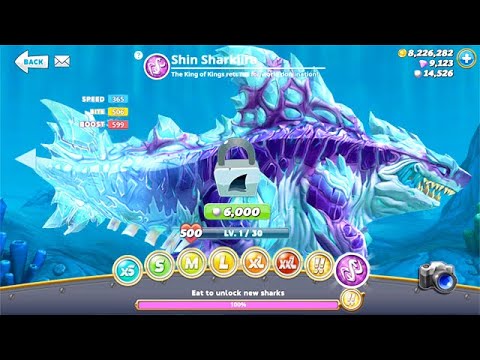 NEW APEX SHARK SHIN SHARKJIRA UNLOCKED (HUNGRY SHARK WORLD)