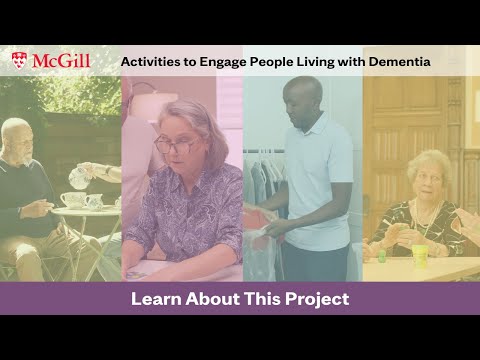 Activities to engage people living with dementia - Learn about this project