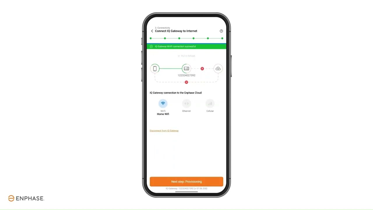 Reconnecting IQ Gateway with Wi-Fi with Enphase Installer App