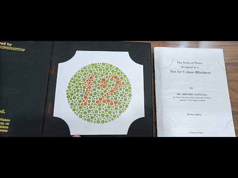 Colour Blindness Book Ishihara Book 38 Plates Edition Good Quality