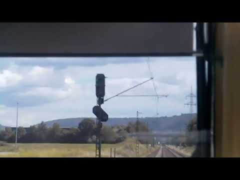 S Bahn Karlsruhe mit Eilzug S81 von Karlsruhe hbf Ausfahrt bis Rastatt Bahnhof Einfahrt Mitfahrt Ric