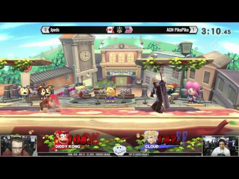 GOML 2016 - Jpeds (Diddy) vs AGN PikaPika (Cloud) - SSB4 Top 32 Losers Round 1