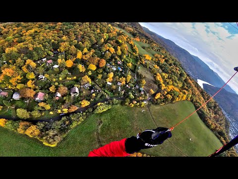 Lee side landing at Brná paragliding