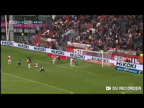 Goal Dan Crowley Utrecht -0 Vs Willem II -1