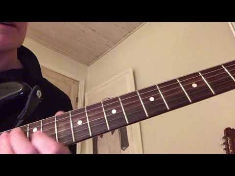 Blues lick, Matt Schofield inspired, A major from I-V