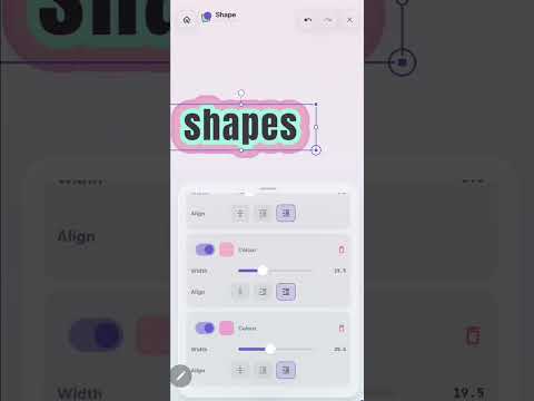 Shape video thumbnail